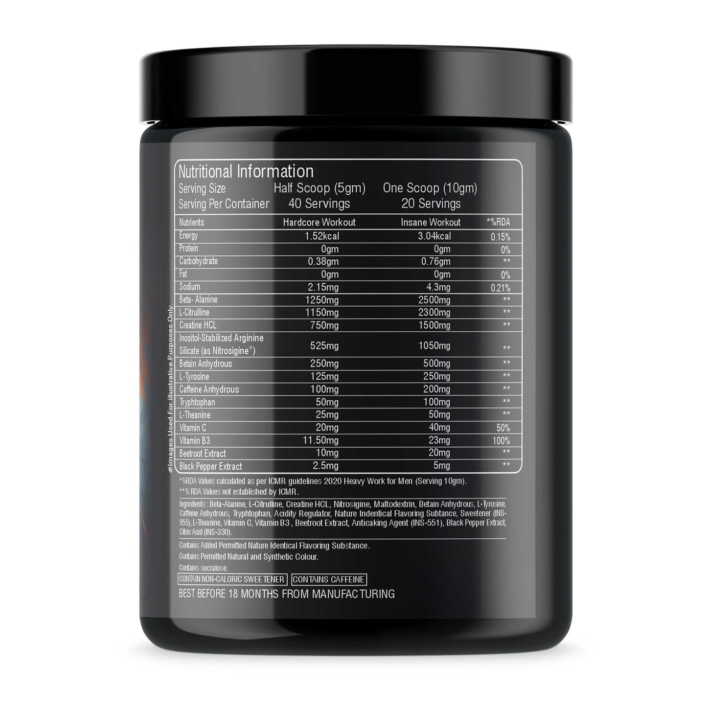 Griffin Pre-Workout powered with Nitrosigine and L-Citrulline