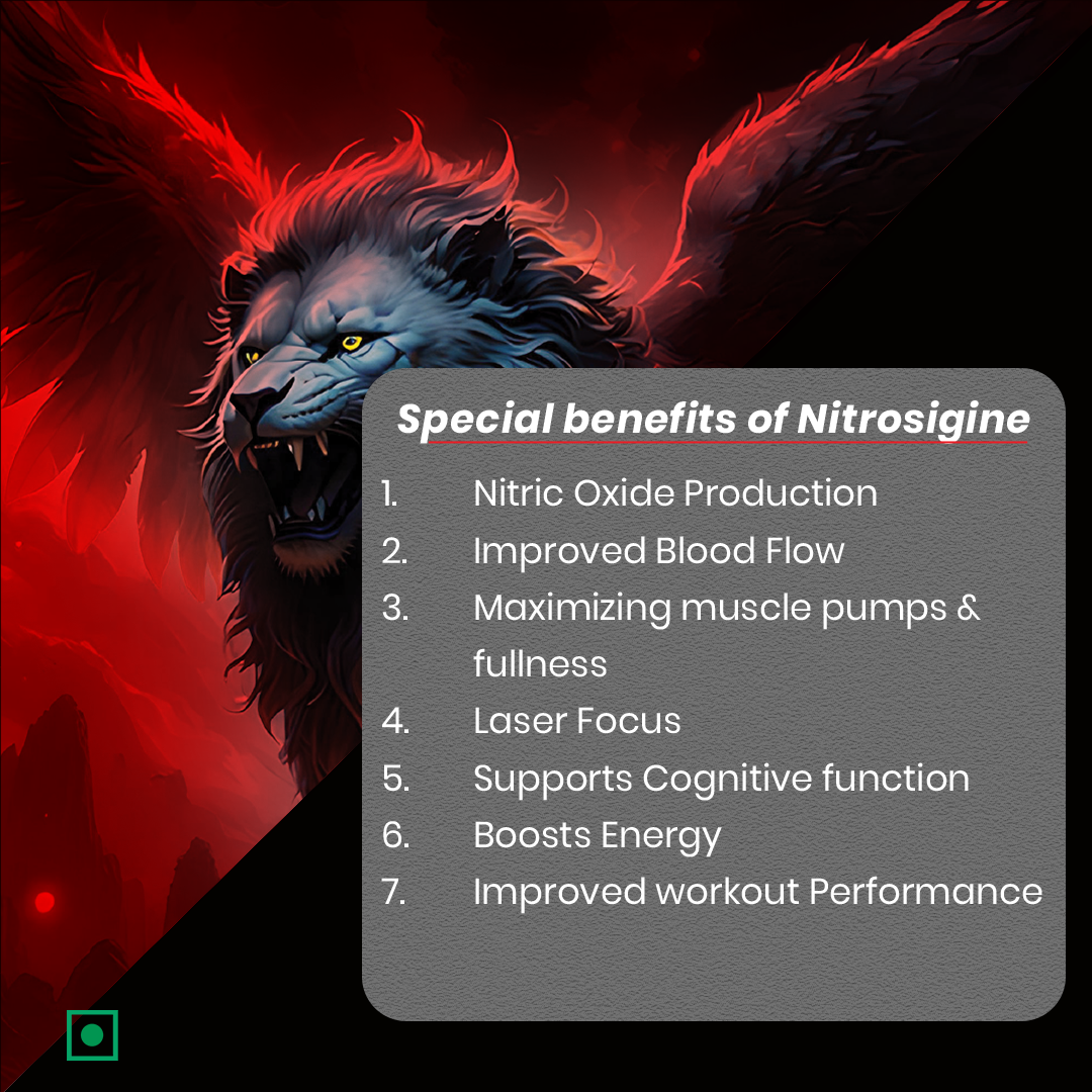 Griffin Pre-Workout powered with Nitrosigine and L-Citrulline :