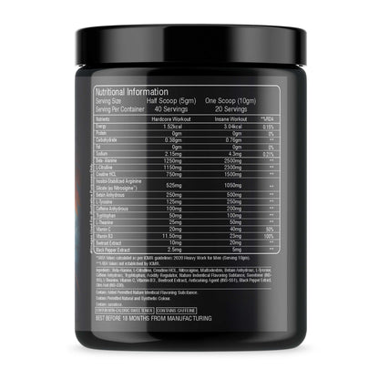 Griffin Pre-Workout powered with Nitrosigine and L-Citrulline