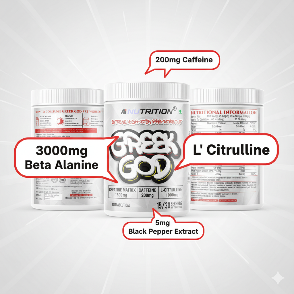 Greek God Pre Workout | Extreme High Stim Pre Formula