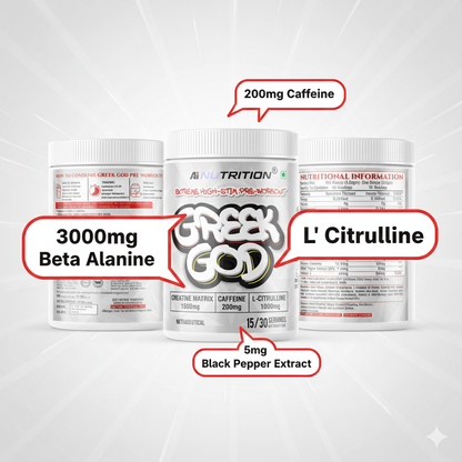 Greek God Pre Workout | Extreme High Stim Pre Formula