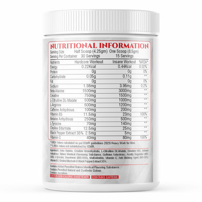 Griffin Pre-Workout powered with Nitrosigine and L-Citrulline + Free Greek God Pre Workout